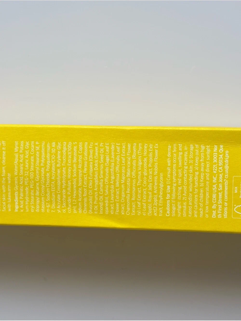 Honey Moisture Facial Cleanser — Yellow